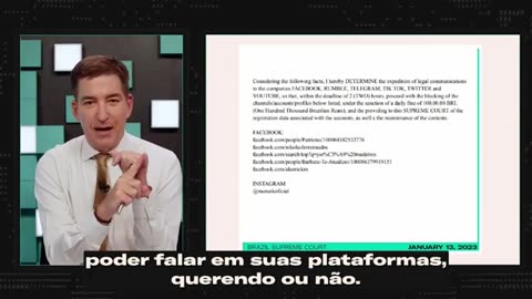 Glenn Greenwald Revela Censura Judicial do Ministro Moraes.