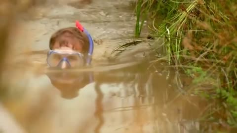 Right muddy mess at World Bog Snorkeling Championships