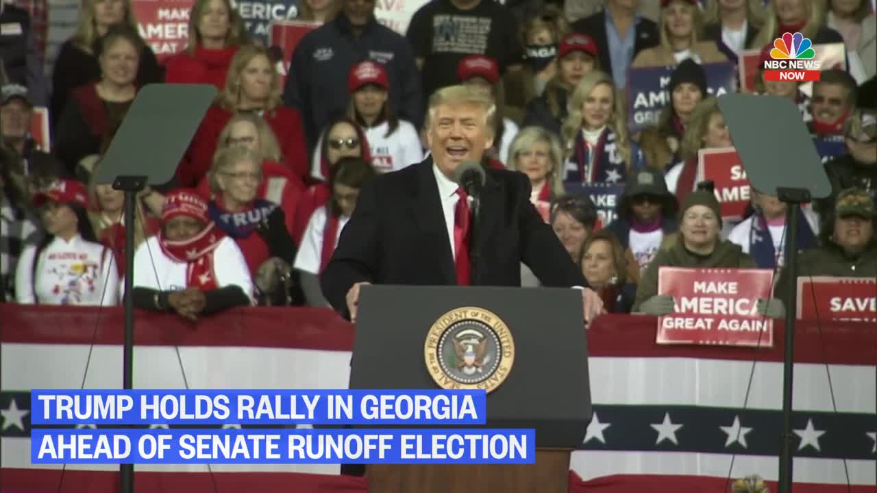 TRUMP SPEECH IN GEORGIA BEFORE RUNOFF JAN 2021