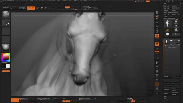 Zbrush master's unicorn making process, the content is meticulous and suitable for learning