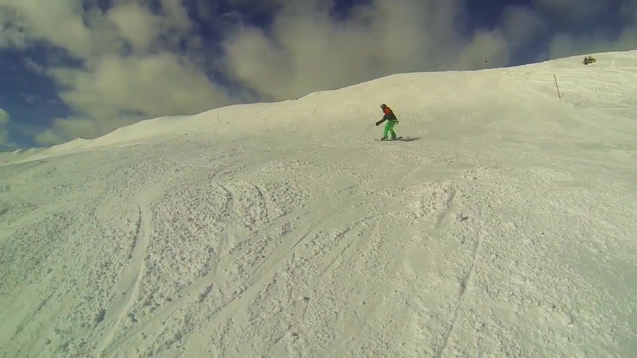 Neon green trick backfire fall