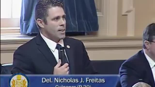 Delegate Nick Freitas on the Second Amendment ... Dems Walk Out