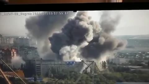 Russian strike on Nikolaev