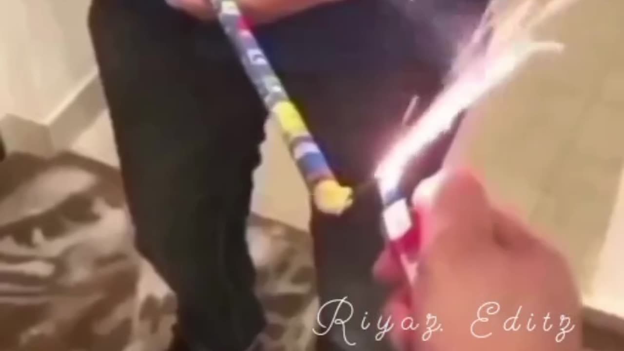 Funny fireworks prank