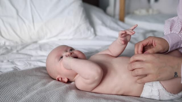 cute baby laughing with love