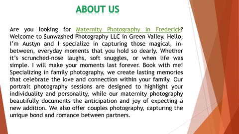 Are you looking for Maternity Photography in Frederick?