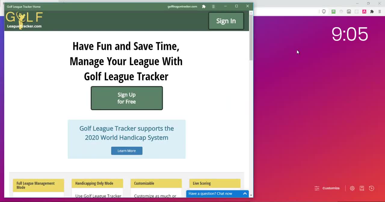 "Install" Golf League Tracker as an Application on your Desktop