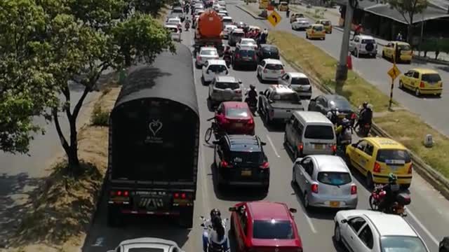 Monumental trancón en Bucaramanga y Piedecuesta