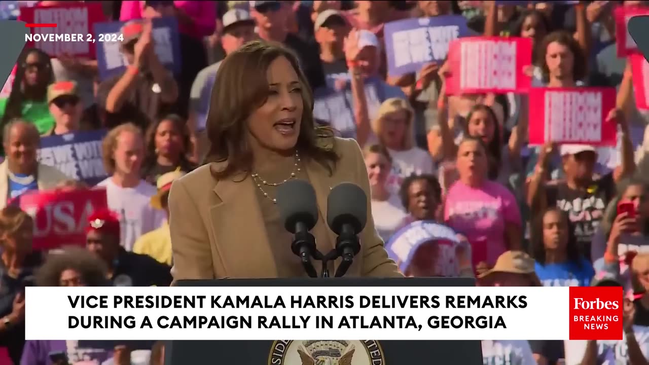 BREAKING NEWS- Kamala Harris Unleashes On Trump During Campaign Rally In Atlanta, Georgia