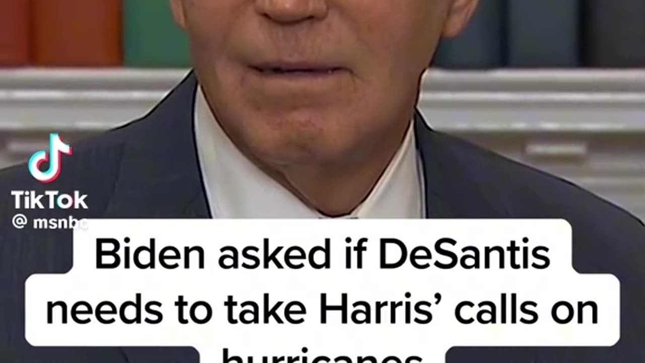 Biden asked if DeSantis should take Kamala's phone call
