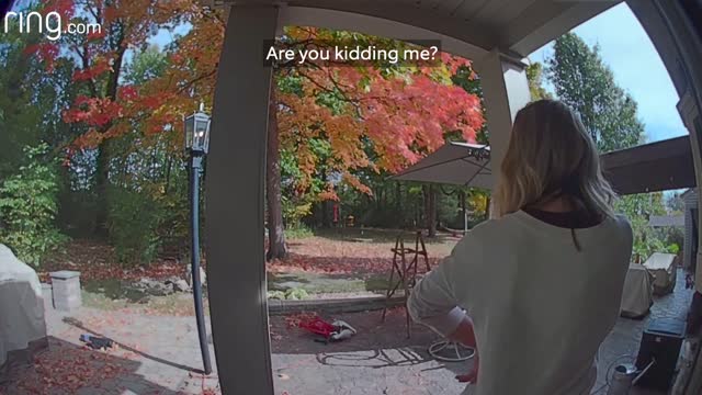 Ring Video Doorbell Captures Funny Moment,