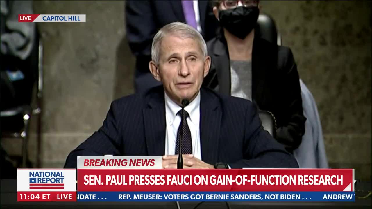 Senator Paul Tells Fauci to Resign
