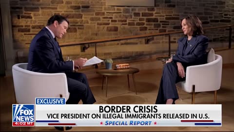 Harris Loses Composure After Baier Questions Her Border Protection Efforts