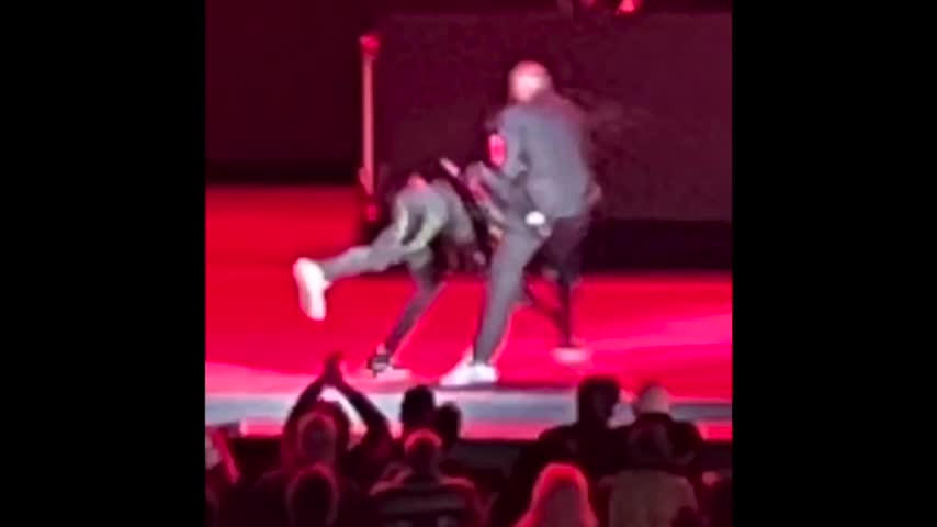 Watch the moment Chappelle is tackled on stage...