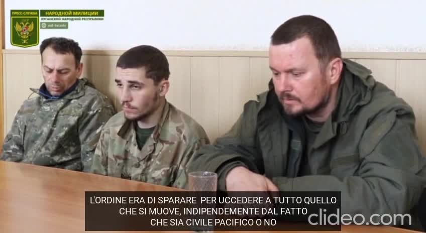 Militari ucraini: "ci ordinavano di sparare sui civili".