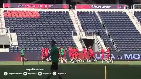الحصة التدريبية لمنتخب المغرب