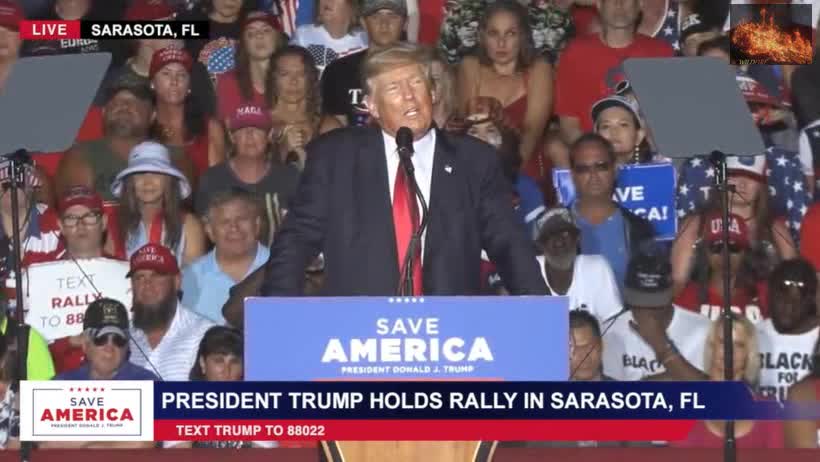 President Donald J Trump in Sarasota, FL. including FIREWORKS