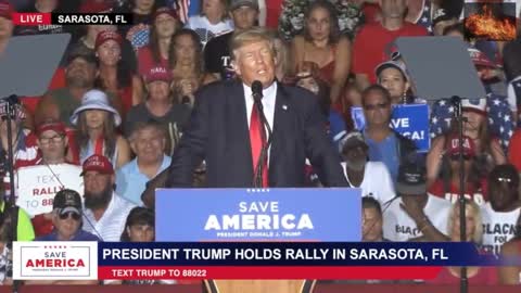 President Donald J Trump in Sarasota, FL. including FIREWORKS