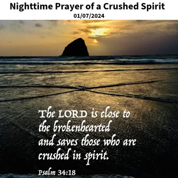 Nighttime Prayer of a Crushed Spirit #youtubeshorts #grace #jesus #mercy #faith #fyp #bless #love