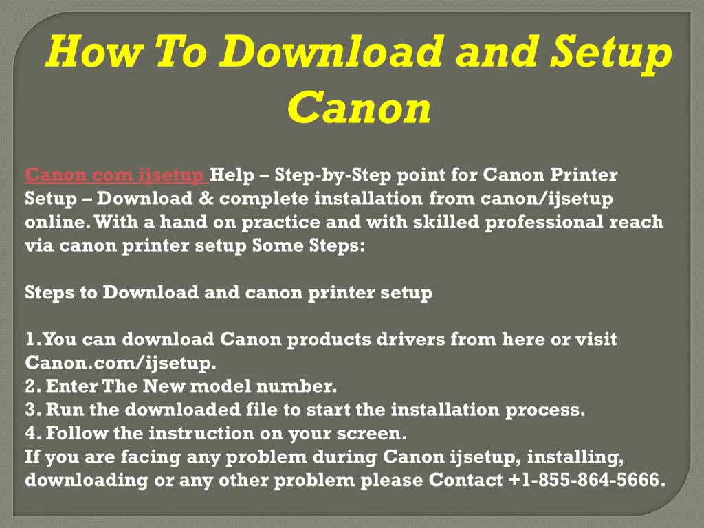 How To Download and Setup Canon