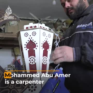Palestinians make handmade lanterns to prepare for Ramadan