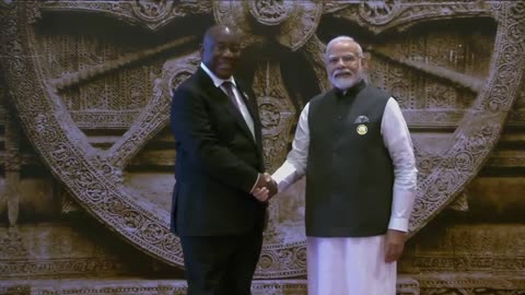 G20 Summit Delhi President of South Africa Cyril Ramaphosa at the Bharat Mandapam