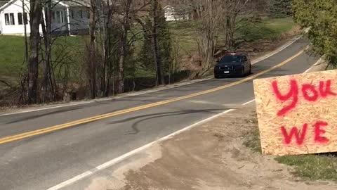 Police Blast Siren For Roadside Drinking Game