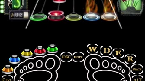 Guitar Hero II 👣 Clone Hero 👣Foot Exercise 👣 足部运动 👣 발 운동 👣 упражнение на ногу 👣 (13)