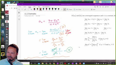 Calculus 2 - Section 11-1 - Class example of a Divergent Sequence