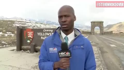 Reporter Freaks Out In Yellowstone National Park...