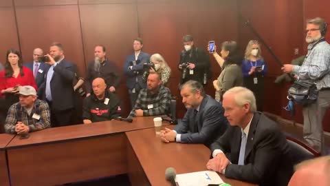 Washington DC 3.8.2022 Senate w Brave Truckers & Honorable Senator Ron Johnson & LegendaryTed Cruz
