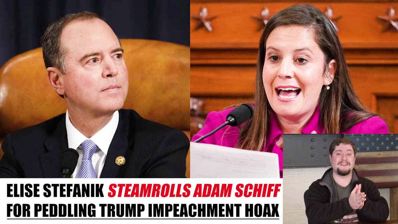 240222 Elise Stefanik WIPES THE SMUG SMILE right off of Adam Schiffs face.mp4