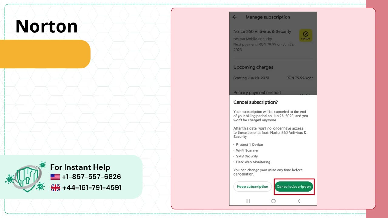 How to Cancel Norton Subscription on Android?