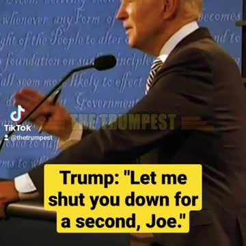 Trump: "Let me shut you down for a second, Joe."