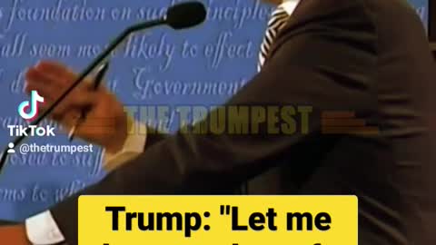 Trump: "Let me shut you down for a second, Joe."