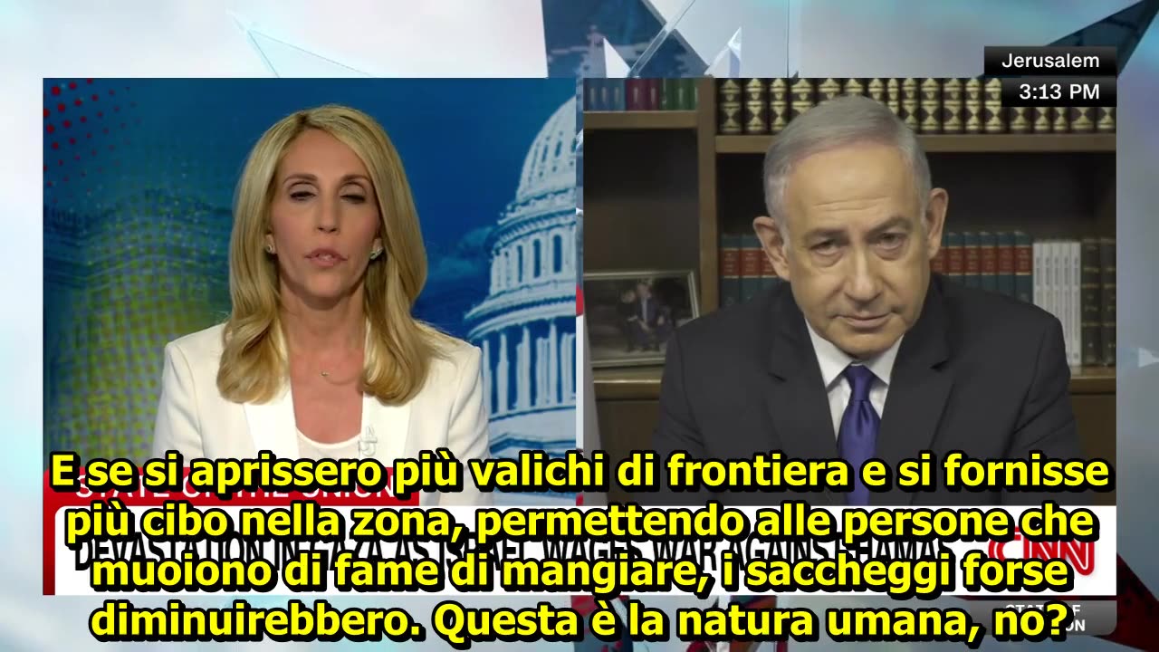 CNN Dana Bash intervista Netanyahu che presenta la sua realtà virtuale