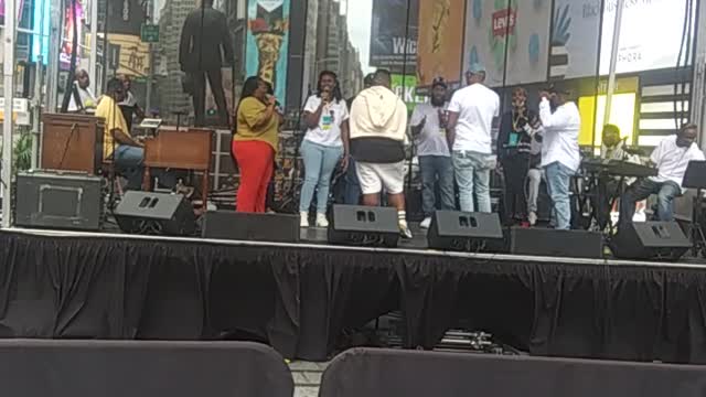 Worshipping God in Times Square 8/20/22.