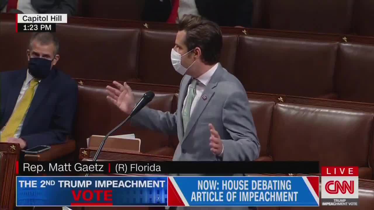 Matt Gaetz: Democrats Lit Actual Flames Not Trump