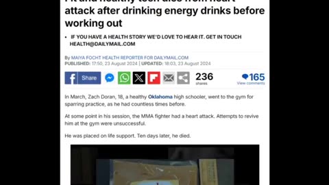 fit and healthy teen drops dead after drinking an energy drink