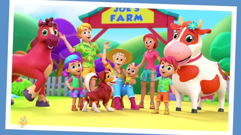 Old Farmer Joe Had A Farm | Joe's Farm Song For Kids | Nursery Rhymes and Baby Songs with Zoobees