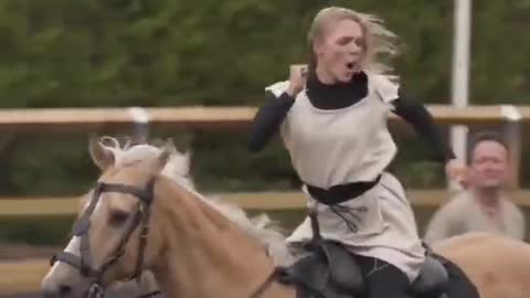 goddess on horseback