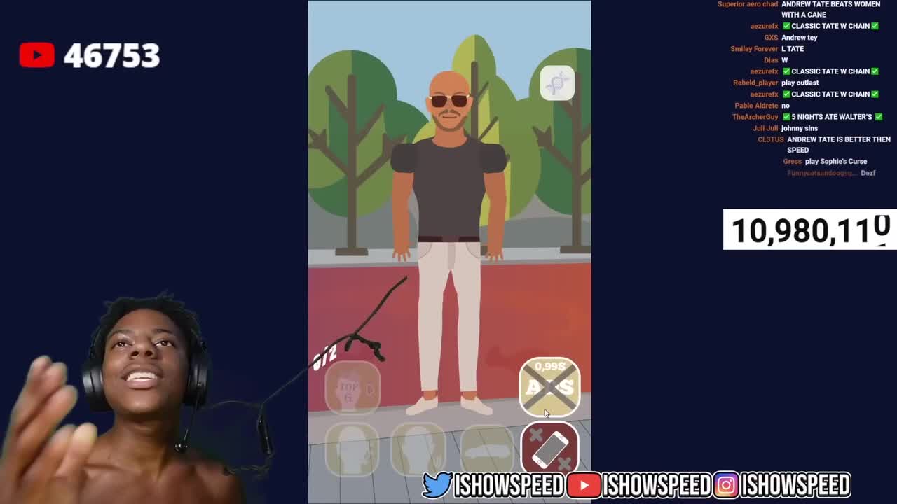 iShowSpeed Plays Talking ANDREW TATE..