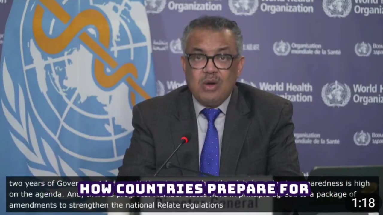 WHO Director-General Tedros About the Final Stages of the Pandemic Treaty