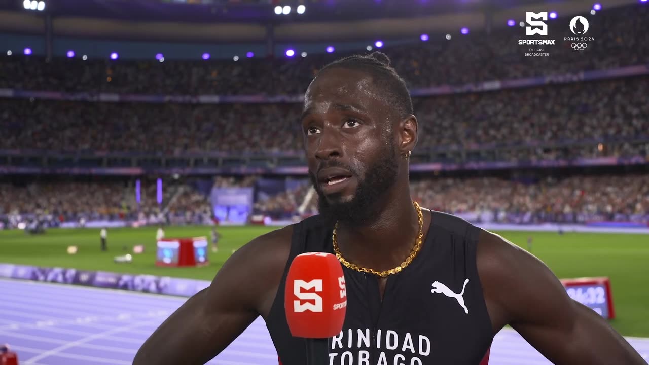 "It hurts to work so hard and go home without a medal," says Jereem Richards of T&T in Paris 2024.