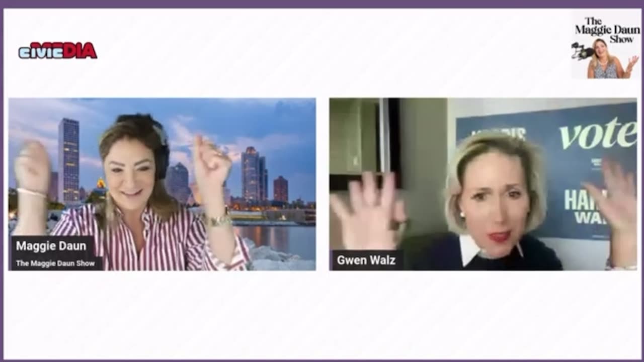 Gwen Walz speaks to Maggie Daun on Civic Media