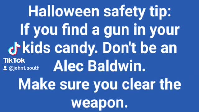 Halloween safety tip