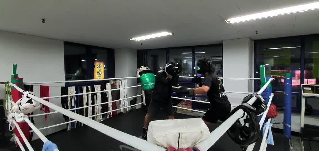 Asian amateur boxing light Sparring pro boxer