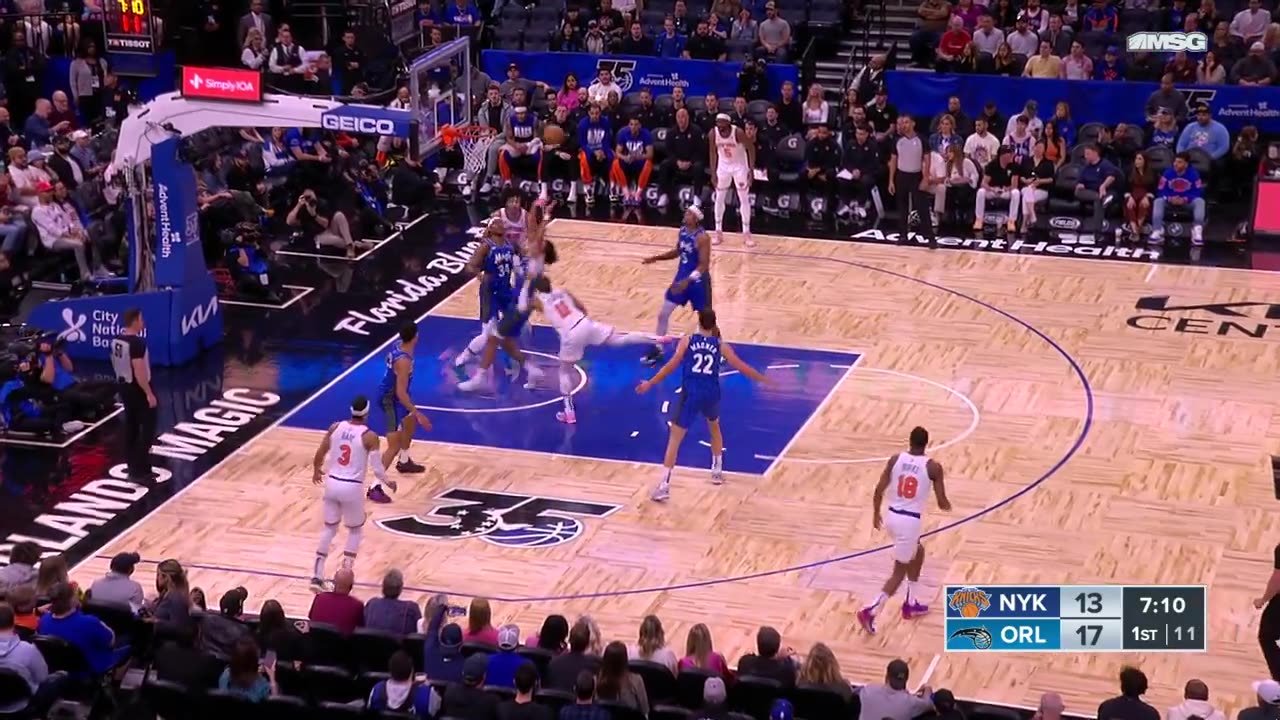 NBA - Brunson hits the tough runner for 12 of the Knicks' first 15 points 🔥 Knicks-Magic