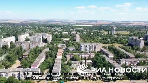 Meanwhile, Russian propagandists remind that the ammunition depot in Shakhtarsk is still detonating