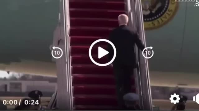 TSVN1 3.2021 Joe Biden Falls Up Stairs on Airplane 3 Times